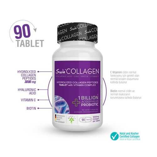 Suda Collagen 90 Tablet - Atik Medikal